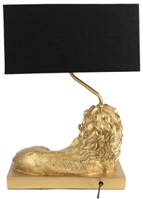 Black&gold stolné svietidlo LION 44*32
