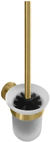 Sapho Sapho, X-ROUND GOLD WC kefa nástenná, miska mliečne sklo, zlatá matná, XR303GB