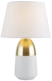 Stolná lampa EU700340 v vznešenej bielej/mosadznej