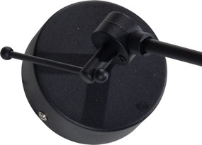 Závesná lampa čierna so zamatovým tienidlom taupe 35cm - Blitz