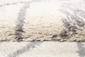 Koberec BOHO L225D béžový / tmavosivý kruh