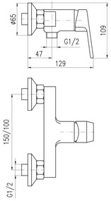RAV Slezák CO181.5Z - Sprchová batéria COLORADO lesklá zlatá