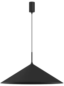 Závesné svietidlo Capital, 1x čierne kovové tienidlo, (fi 60cm), b
