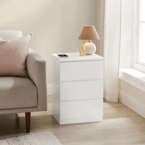 Nočný stolík biely ANT-E1161 WT