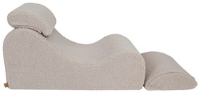 MeowBaby® Detské dizajnové kreslo Bearly Light Grey