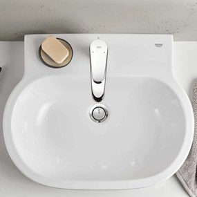 GROHE Eurodisc Cosmopolitan páková umývadlová batéria s odtokovou súpravou s tiahlom, výška výtoku 107 mm, chróm, 23448002