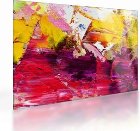 Sklenený obraz abstrakcie - maľba (70x50 cm)