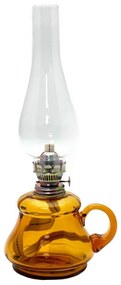 Petrolejová lampa TEREZA 34 cm amber