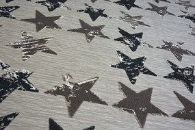 Kusový koberec LISBOA 27219/975 hviezda hnedý