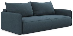 Modrá rozkladacia/s úložným priestorom pohovka 216 cm Nanea – Makamii