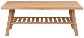 Konferenčný stolík z brúseného dubového dreva Rowico Brooklyn, 130 x 75 cm