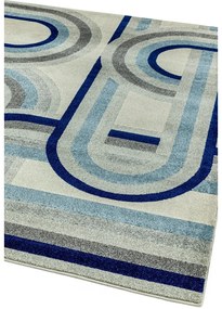Sivo-modrý koberec 120x170 cm Nova Retro Blue – Asiatic Carpets