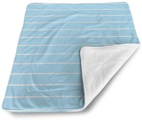 Sablio Deka pre bábätko Biele linky na modrej - 90x120 cm