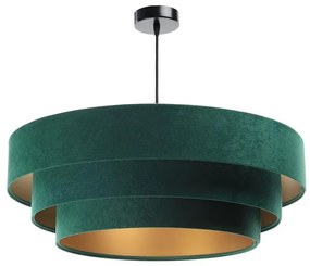 Luster na lanku TRINITI 1xE27/60W/230V zelená/zlatá