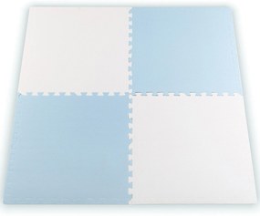 Ricokids veľká penová podložka na puzzle 60x60 cm 4 ks modrá a biela