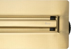 Rea Neox Slim Pro, odtokový žľab 70cm, zlatá matná, REA-G2714