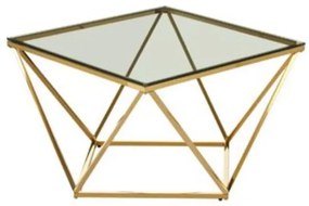 Cristallo Gold konzolový stolík zlatý 80x80