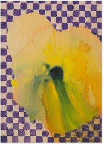 Plagát Flower with Checks 02