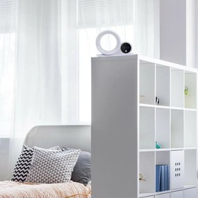 Rabalux 76109 dekoratívna stolná lampa Wakeway, s reproduktorom, RGB, hodinami a budíkom