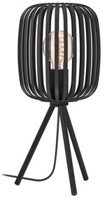 EGLO Moderná stolná lampa trojnožka ROMAZZINA, 1xE27, 40W, čierna