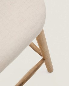 Béžová barová stolička (výška sedadla 66 cm) Helda – Kave Home