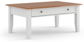 PROXIMA.store - Rustikálny konferenčný stôl - BELLUNO ELEGANTE FARBA: biela - orech