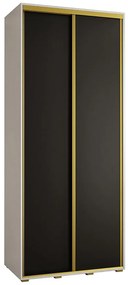Skriňa 45 Canaris 1 120 biela/čierna/gold