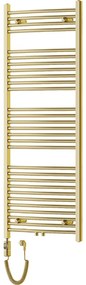 Mexen Ares, elektrické vykurovacie teleso 1500x600 mm + vykurovacia tyč 600 W, zlatá lesklá, W102-1500-600-2600-50