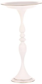 BONTEC Misa kovová - na stojane, 71 cm, aranžovacia, farba biela Farba: Biela