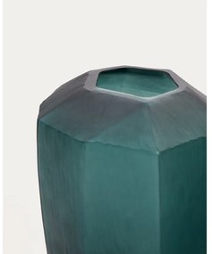 Sklenená váza v petrolejovej farbe (výška 45 cm) Geonix – Kave Home