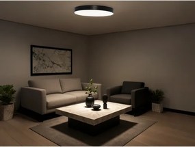 LED stropné svietidlo LED/135W/230V 3000/4000/6500K priemer 80 cm čierne