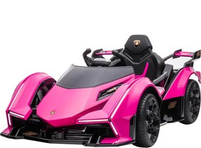 LEAN CARS Elektrické autíčko Lamborghini GT HL528 LED svetlá MP3 ružové