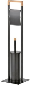 Spirella Stojan na toaletný papier so štetkou Chic 75 x 19 x 19 cm, čierna
