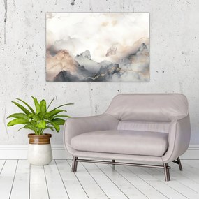 Obraz - Abstrakcia hôr s textúrou mramoru (90x60 cm)