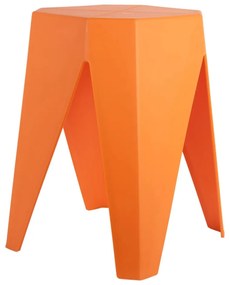 Oranžová plastová stolička Cherish – Leitmotiv