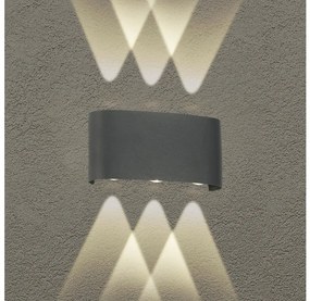 Brilagi - LED vonkajšie nástenné svietidlo FLAREBOX LED/6W/230V antracit IP65