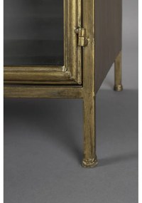 Kovová vitrína v zlatej farbe 100x80x38, 5 cm Gertlush – Dutchbone