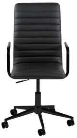 Čierna kancelárska stolička na kolieskach Actona Wislow
