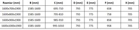 Mexen Omega, sprchovací kút s posuvnými dverami 160 (dvere) x 70 (stena) cm, 8mm číre sklo, chrómový profil, 825-160-070-01-00