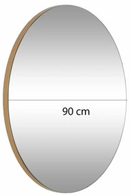 Zlaté zrkadlo 90 cm