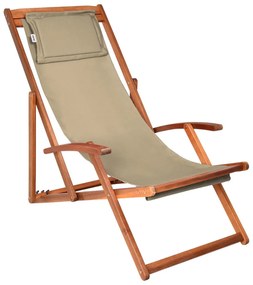 Záhradné lehátko SIENA, 65x87x102cm, bežová Jurhan