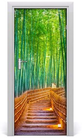 Fototapeta samolepiace na dvere bambusový les 75x205 cm
