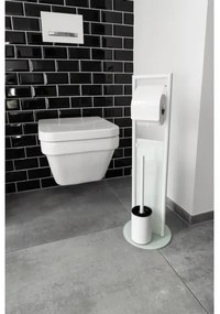 WENKO 24983800 - WC súprava RAVINA 20x70 cm nerez/biela