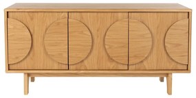Nízka komoda v dekore duba v prírodnej farbe 120x58 cm Groove - Zuiver