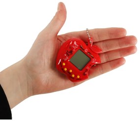 KIK Hračka Tamagoči elektronická hra jablko červená