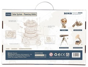 Robotime Rokr 3D dřevěné puzzle Sluneční soustava 316 ks