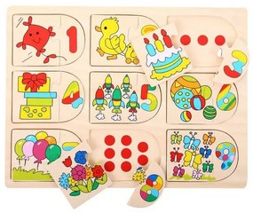 Bigjigs Toys Obrázkové počítacie puzzle
