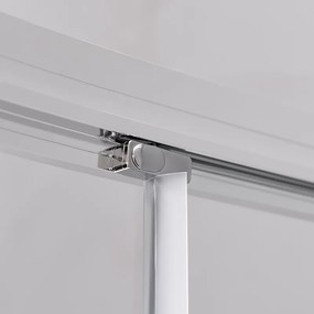 BPS-koupelny Štvrťkruhový sprchový kút MAJA CH 90x90 cm, chróm v sete s hlbokou sprchovou vaničkou