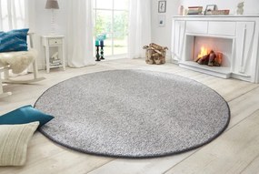 Koberec Hanse Home Wolly sivý kruh