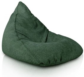 Sedací vak Bermudy tmavo zelený bouclé